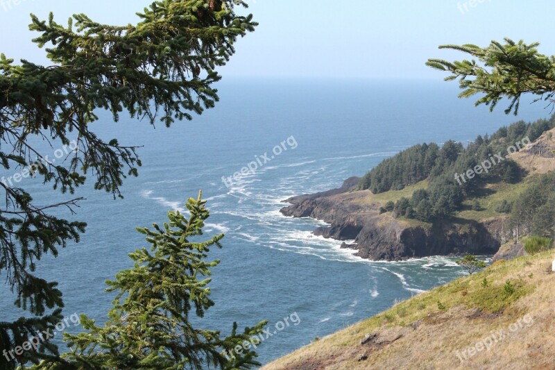 Oregon Coast Landscape Ocean Pacific