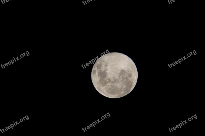 Moon Sky Telephoto Free Photos