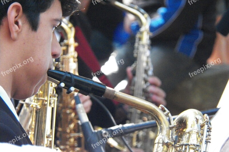 Saxophonist Music Band Free Photos