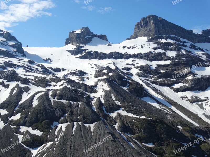 Mountain Landscape Mountain Summit Snow Mountains Mountains Alpine