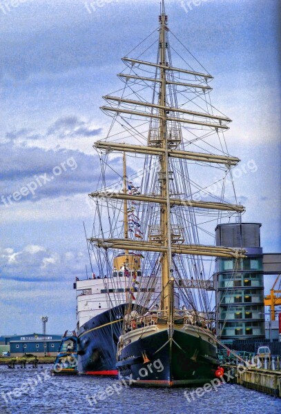 Sea Ships Royalty Ocean Dock