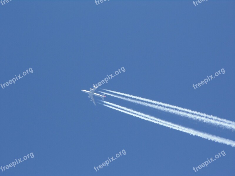 Plane Flight Sky Travel Jet