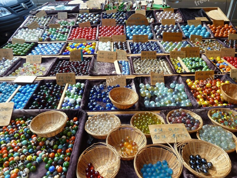 Marbles Balls Round Colorful Glass