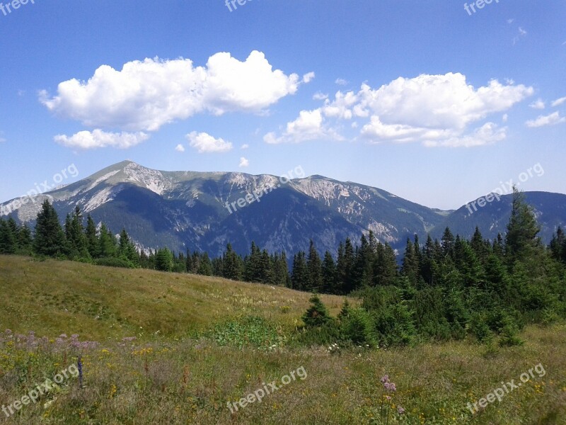 Snow Mountain Rax Schneeberg Group Mountain Austria Lower Austria