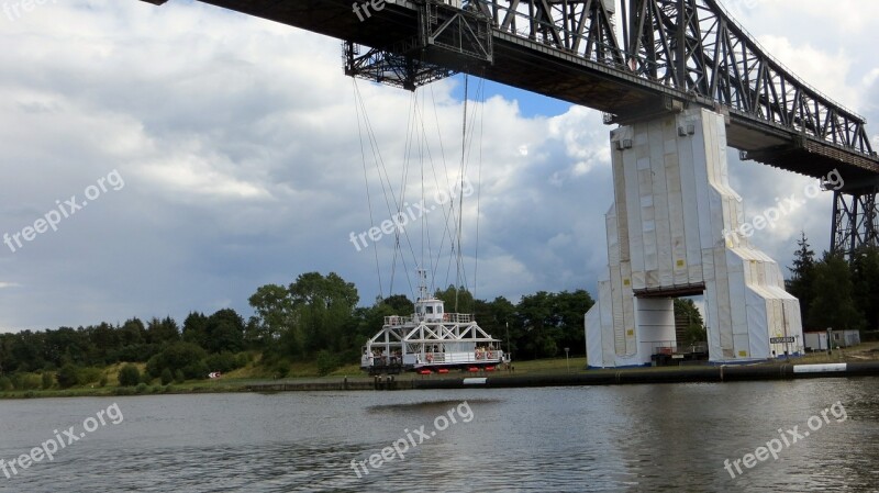 Transporter Bridge Ferry Bridge Crossing Rendsburg