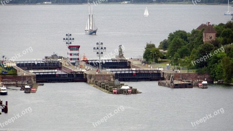 Lock Northern Baltic Sea Channel Passage Ships Waterway