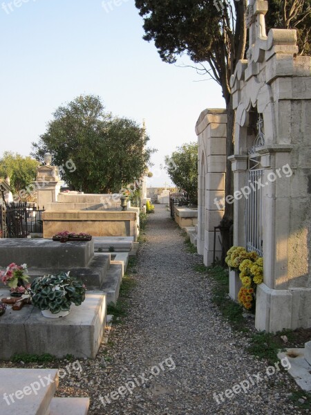 Cemetery Sète Mediterranean Free Photos