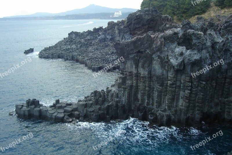 Republic Of Korea Jeju Sea Blue Nature