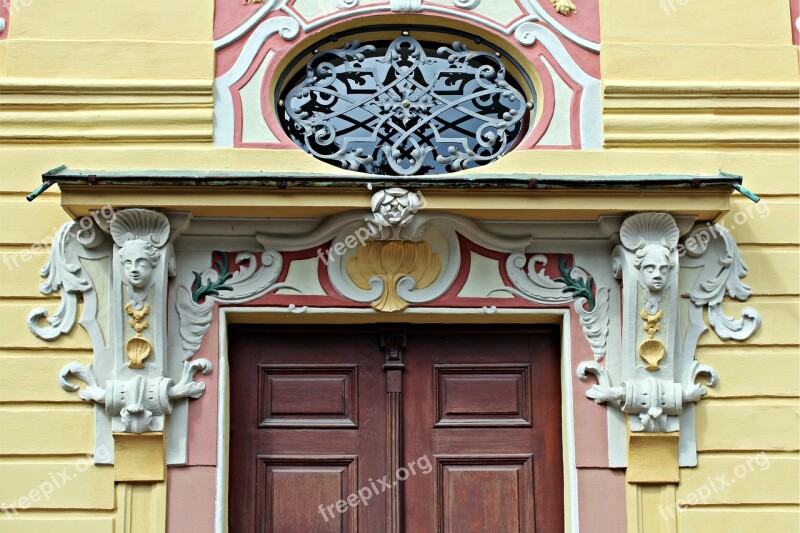 Portal Facade Stucco Work Ornament Historically