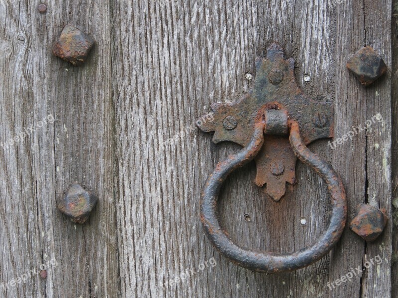 Knocker Handle Old Doorknob Entrance