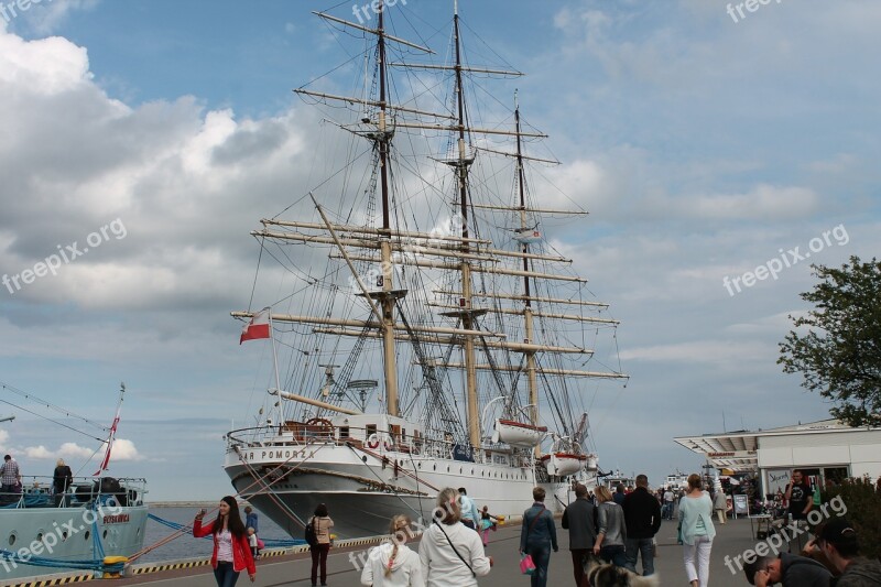 Ship Gdynia The Coast Sea Free Photos