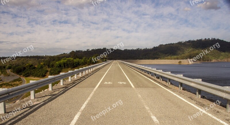 Road Dam Water Lake Queensland