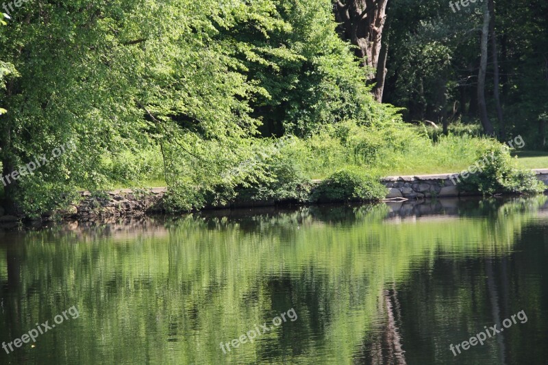 Pentucket Lake Reflection Nature Water