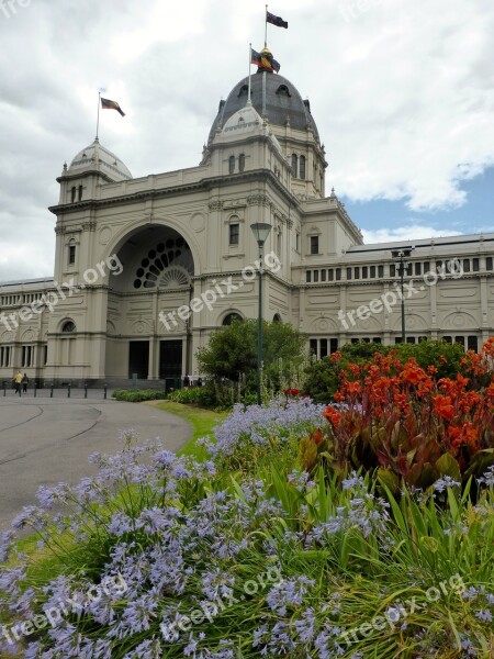 Melbourne Exhibition Building Architecture Landmark Gardens