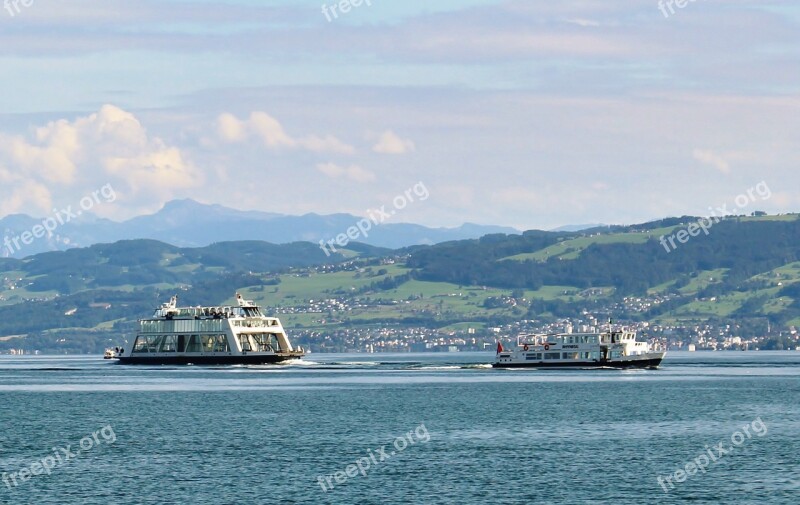 Ships Car Ferry Motor Ship Rhynegg Distant View