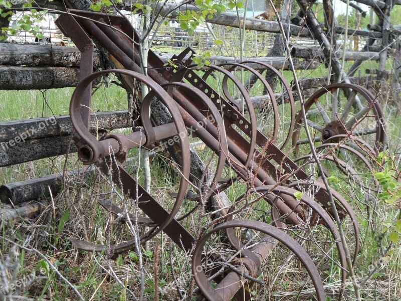 Plough Machine Iron Rusted Metal