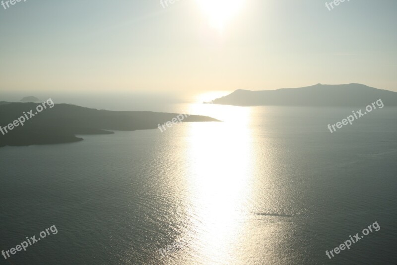 Santorini Sea Greece Cyclades The Coast