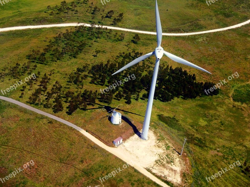 Windmill Mills Aerial View Pinwheel Free Photos