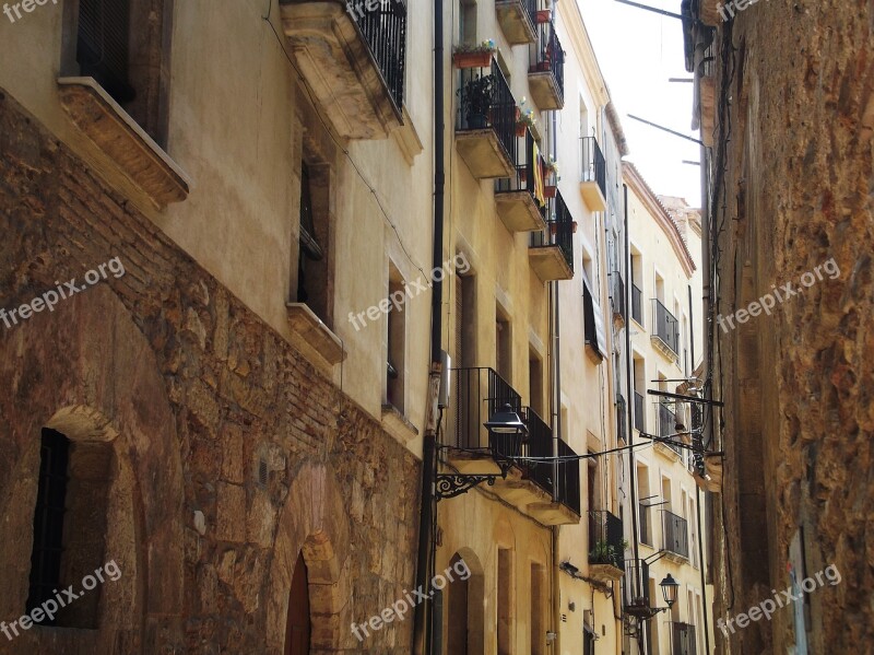 Spain Tarragona Street Window Architecture