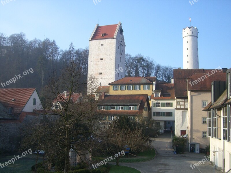 Flour Sack Tower Ravensburg Downtown Middle Ages Upper Gate