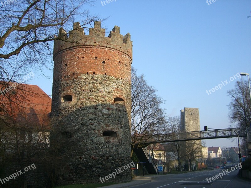 Ravensburg Downtown Middle Ages City Wall Historically