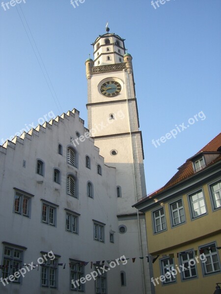 Ravensburg Tower Downtown Middle Ages Historically