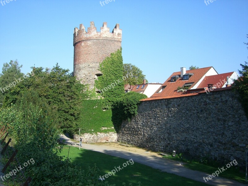 City Wall Ravensburg Downtown Middle Ages Fortress