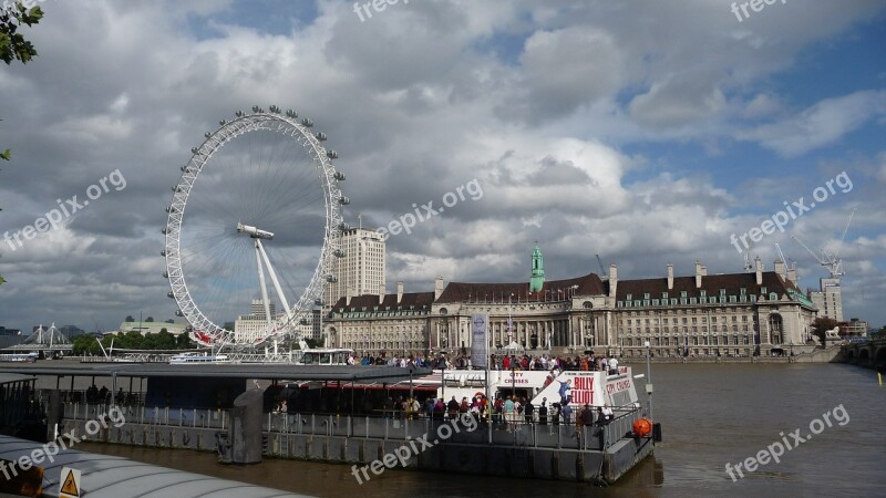 London Eye London Landmark Building Uk