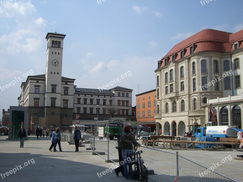 Erfurt Bahnhofplatz Downtown Building Free Photos