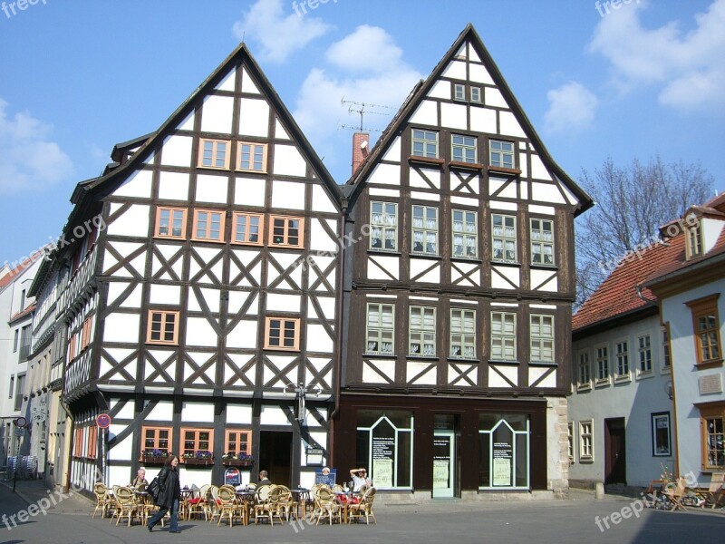 Erfurt Fachwerkhäuser Building Downtown Historically