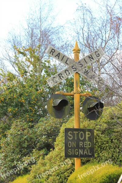 Railway Crossing Railway Crossing Sign Signal