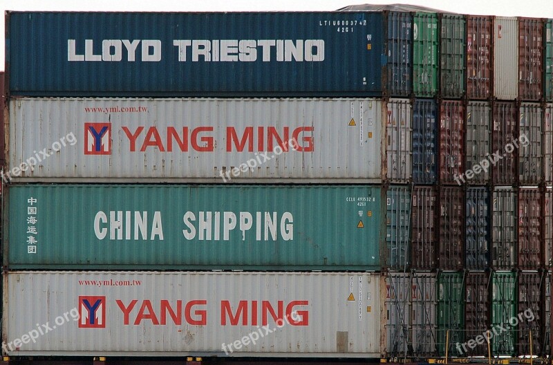 Container Transport Cargo Charge Stack