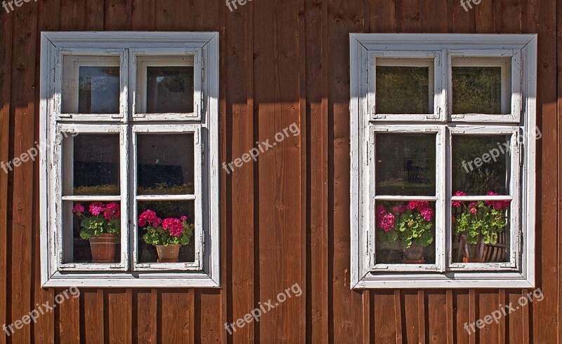 The Window Old External Wall Wall Of The House White