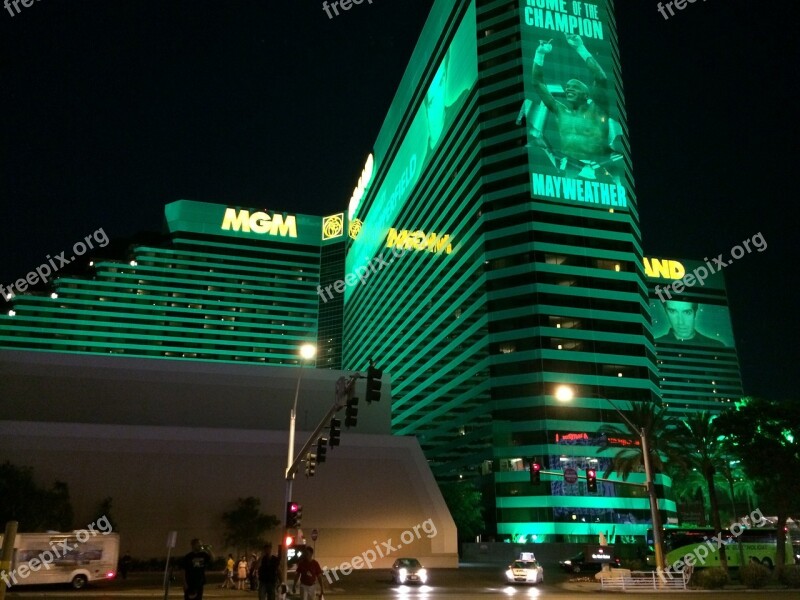 Mgm Grand Las Vegas Strip Nevada Night Casino