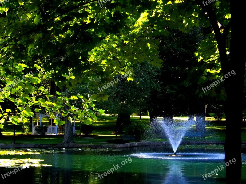 Park Water Nature Landscape Summer