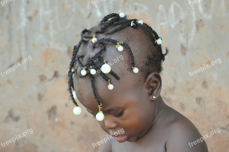 Child African Hair Africa Black Guinea