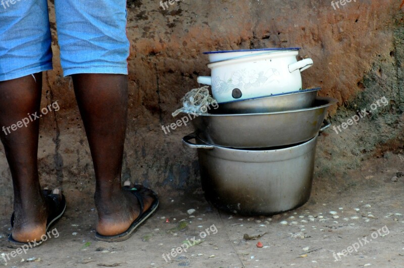 Black Dishes Dirty Bowl Lunch Poverty