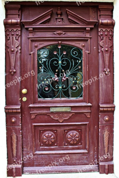 Wooden Door Door Carving Wood House Entrance