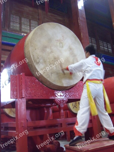 China Chinese Drums Drum Tower Shanghai