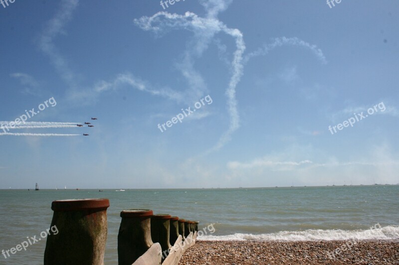 Aircraft Air Show Sea British Plane Eastbourne