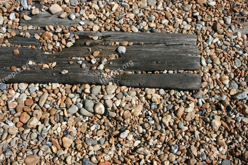 Board Beach Pebble Roller Old Board