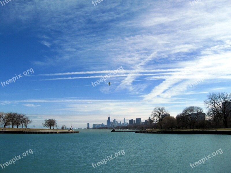 Chemtrails Sky Blue Contrails Chicago