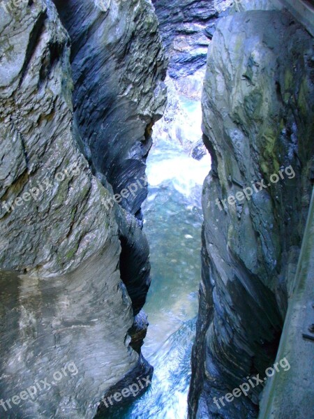 Gorge Water Nature Eng Rock