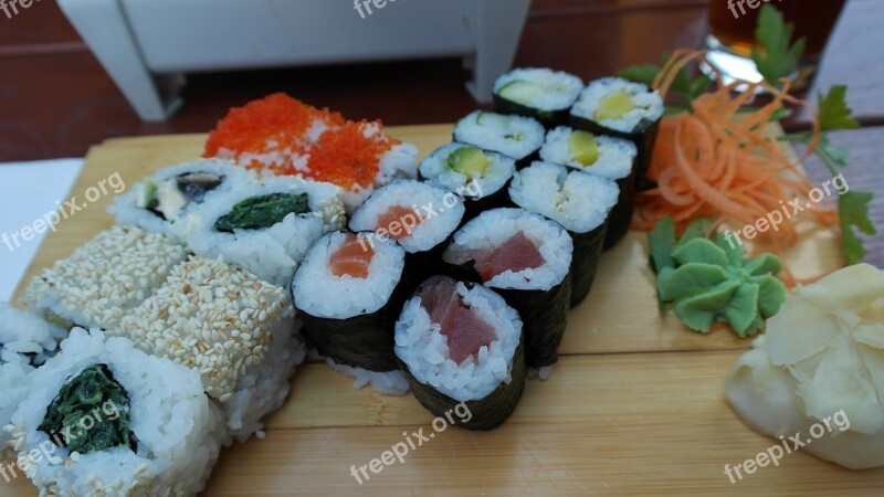 Sushi Japanese Asia Food Raw