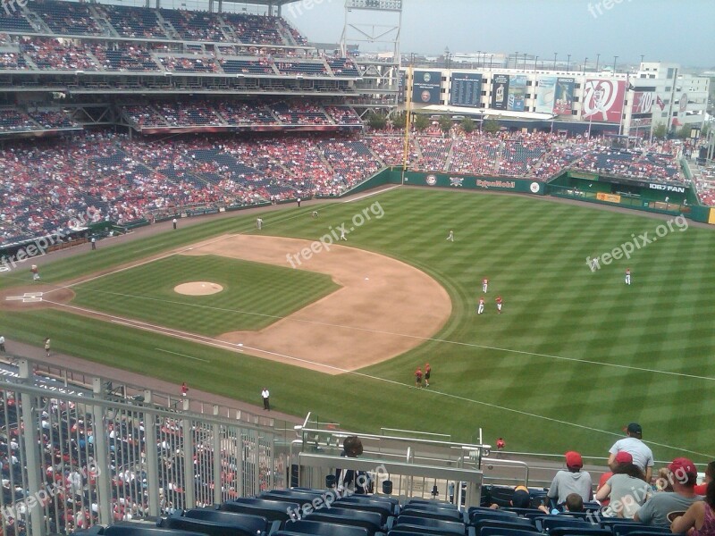 Baseball Field Crowd Game Stadium