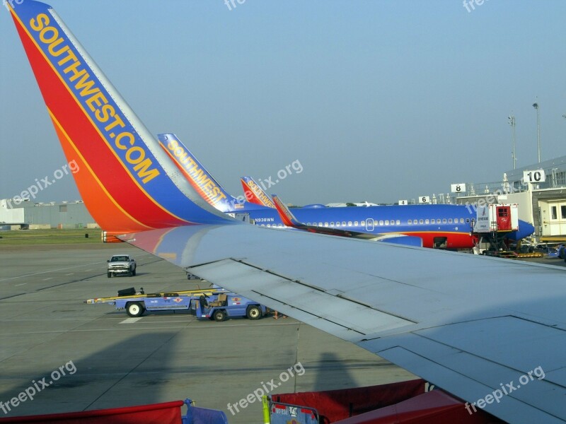 Airport Gates Airplanes Boarding Terminal Flight