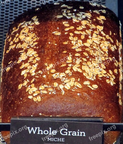 Bread Whole Grain Food Sustenance Eat