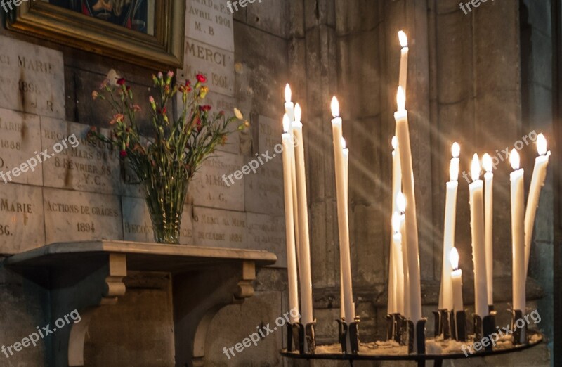 Candles Church Cathedral B N Palencia