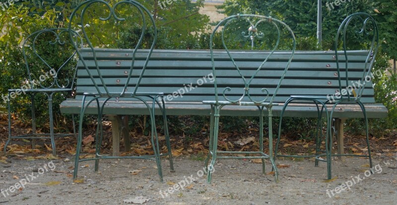 Garden Bench Bank Garden Chairs Park