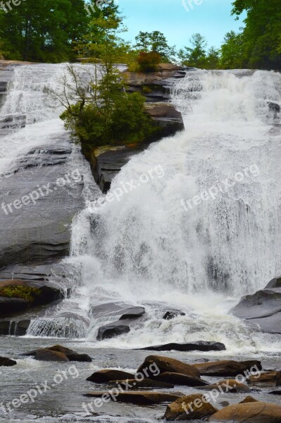 Waterfalls Dupont Forest North Carolina Appalachian Flowing